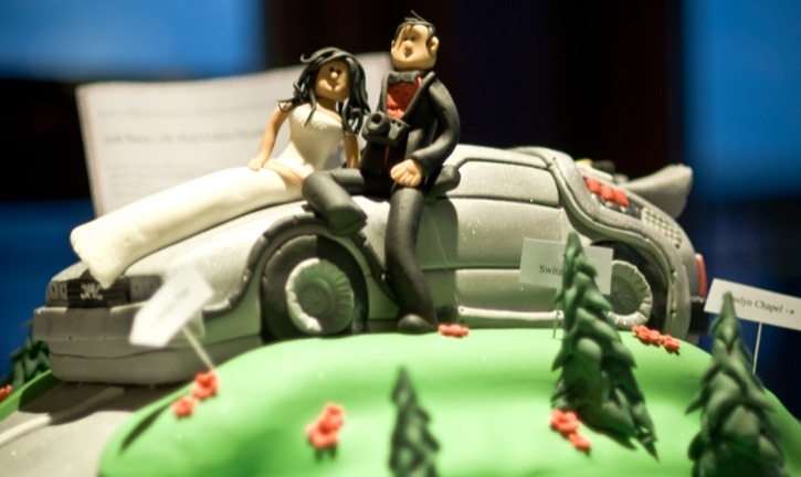 Back to the Future Wedding Cake