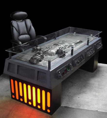 The Han Solo in Carbonite Executive Desk