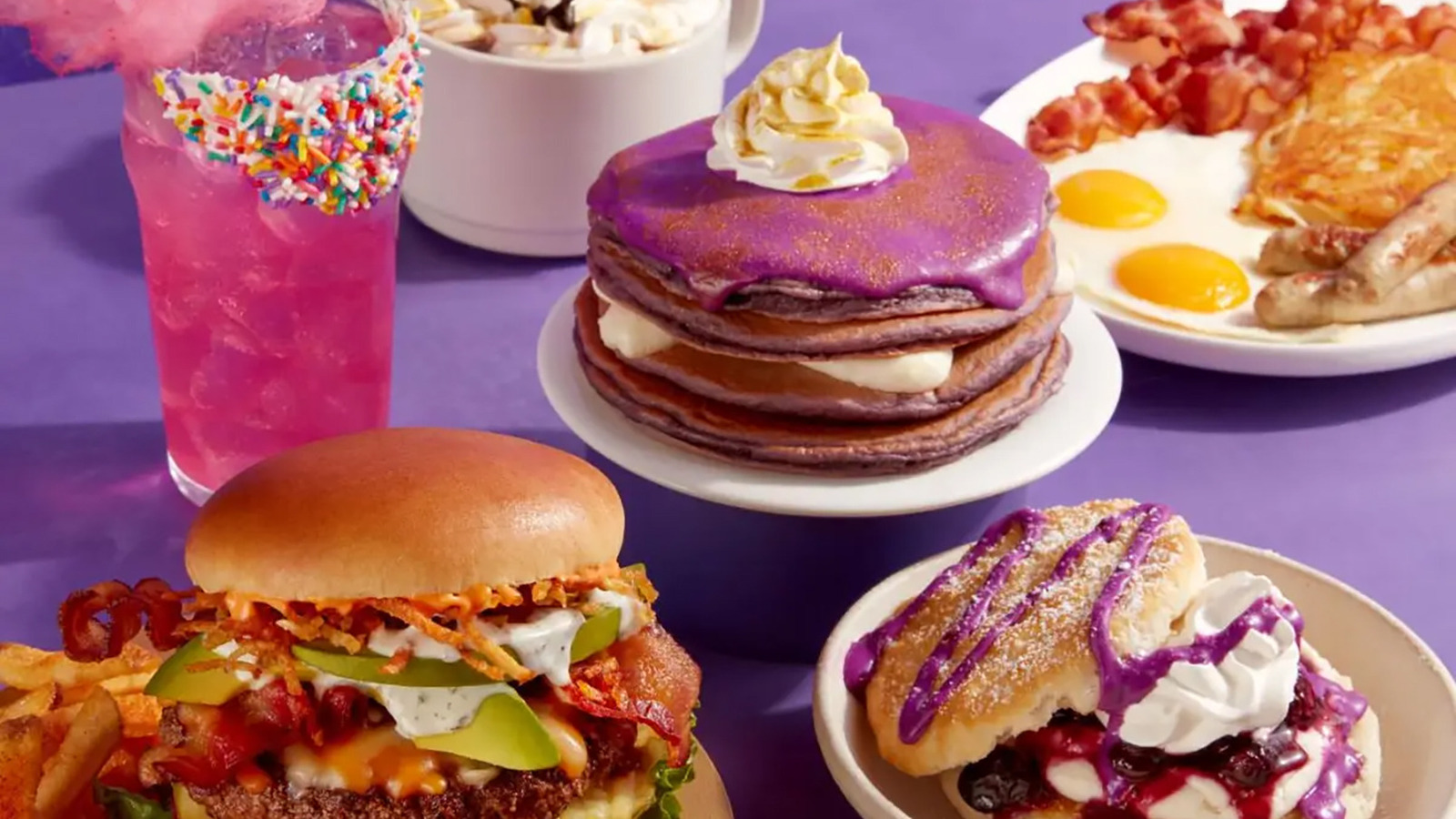 Whimsical' menu at IHOP features 'Wonka' inspired purple pancakes 