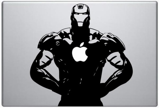 Iron Man mac book decal