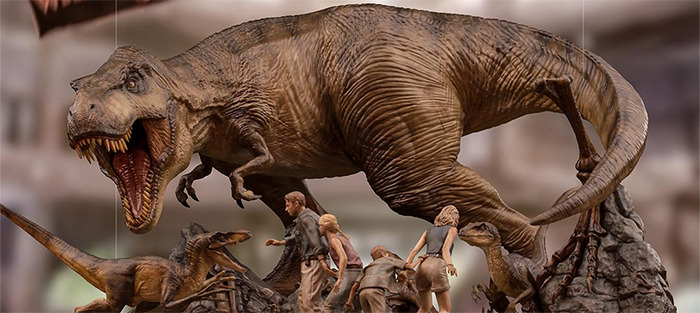 Jurassic Park Final Scene Statue