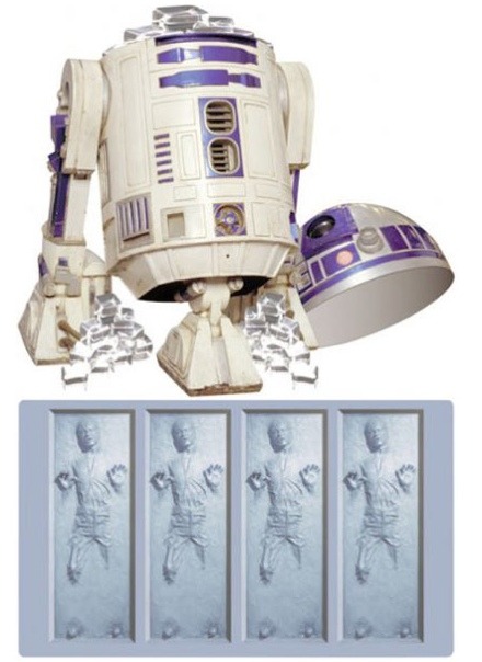 Cool Stuff: R2-D2 Ice Bucket with Han Solo Frozen in Carbonite Ice Cube Tray