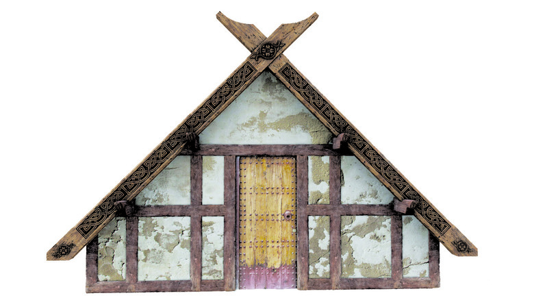 Concept art of a Veldt village dwelling in Rebel Moon: Part Two
