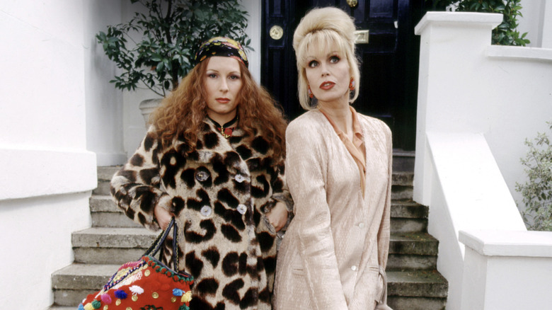 Jennifer Saunders and Joanna Lumley on Absolutely Fabulous