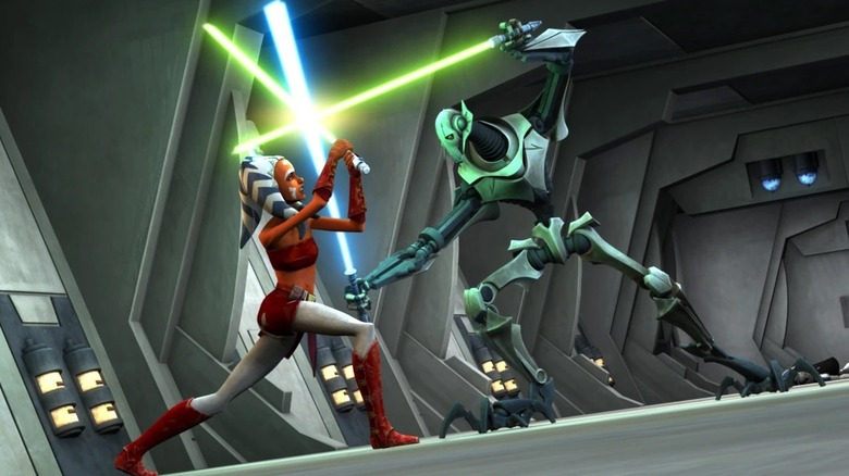 Ahsoka Vs. General Grievous in Star Wars Rebels