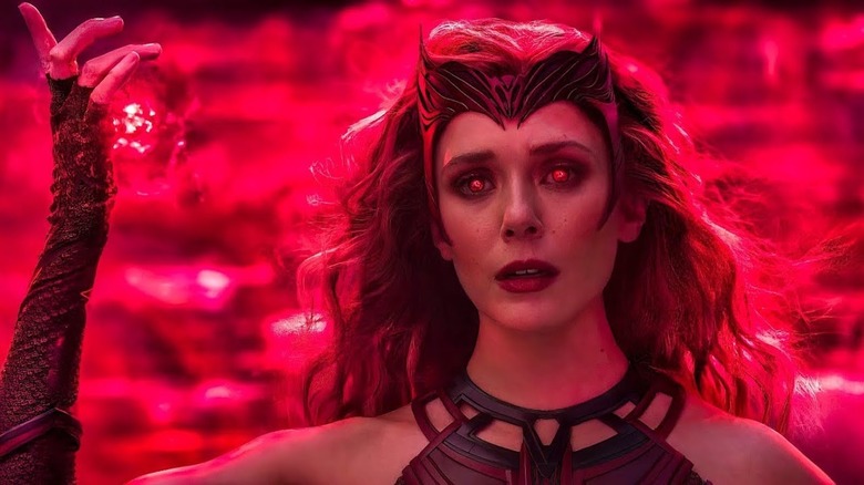 Elizabeth Olsen as The Scarlet Witch in WandaVision