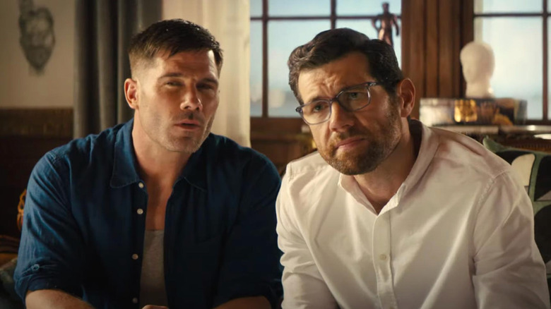 Luke Macfarlane and Billy Eichner in Bros