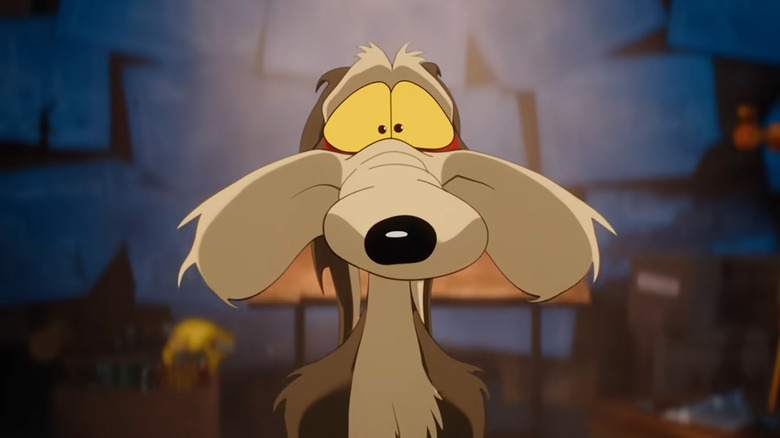 Coyote looking super sad in Coyote vs. Acme