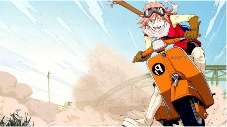 FLCL Haruko Riding Motorbike