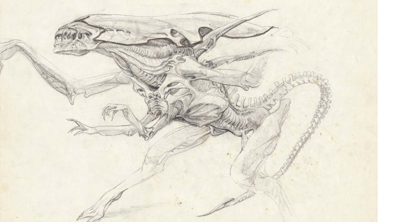 A page from James Cameron's art book Tech Noir