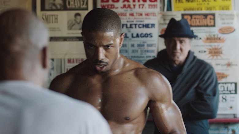 Michael B. Jordan and Sylvester Stallone in Creed