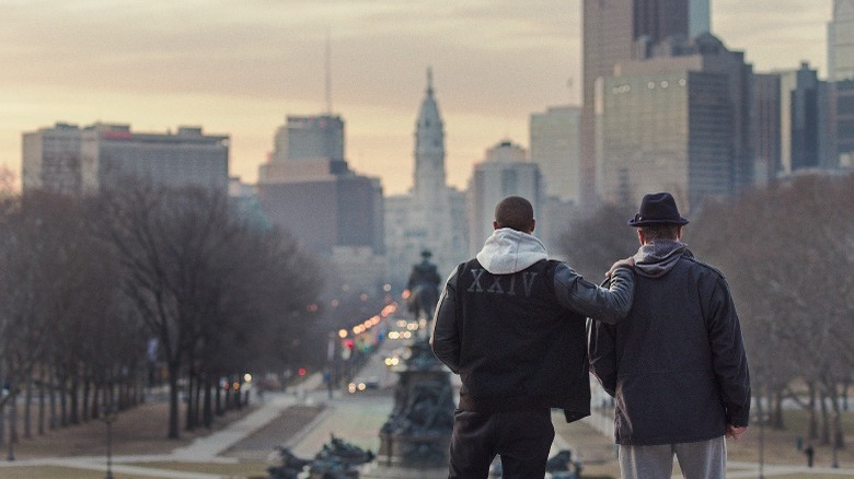 Michael B. Jordan and Sylvester Stallone in Creed