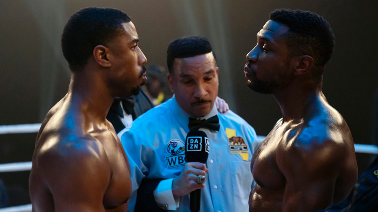 Michael B. Jordan and Jonathan Majors in Creed III