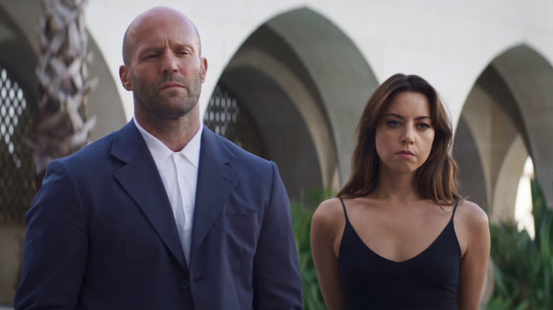 Operation Fortune Aubrey Plaza and Jason Statham