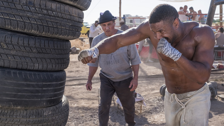 Creed 2 Rocky and Adonis 