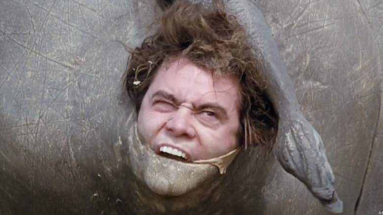 Ace Venture pokes head out off rhino Ace Ventura: When Nature Calls