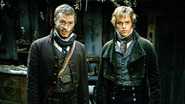 Grimm brothers making faces