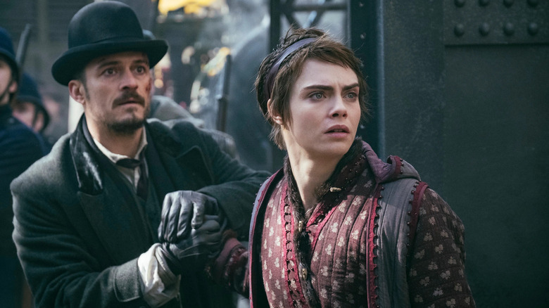 Carnival Row's Vignette and Rycroft look shocked