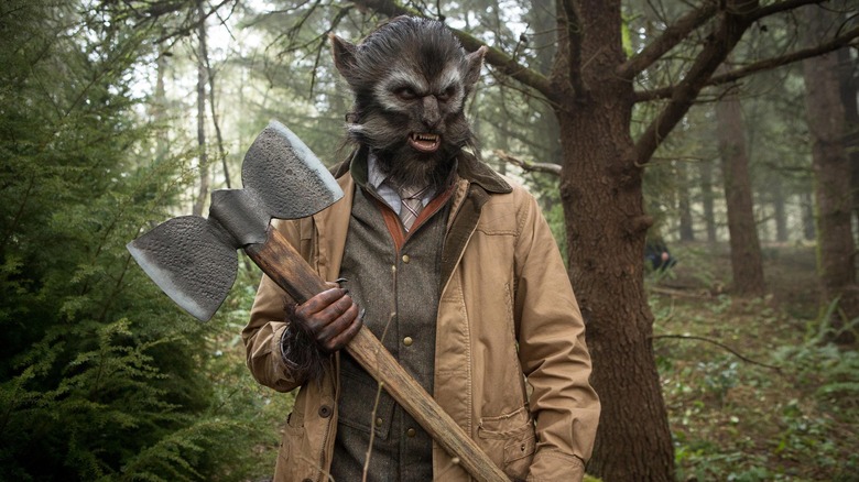Grimm's wolfman holds an axe