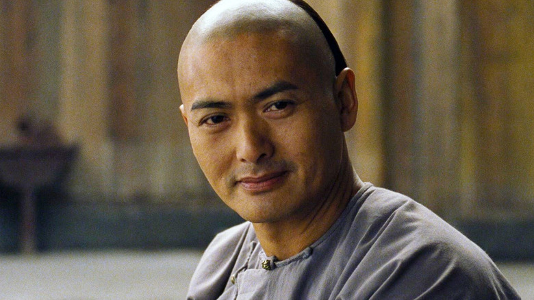 Chow Yun-fat grins as Li Mu Bai in Crouching Tiger, Hidden Dragon