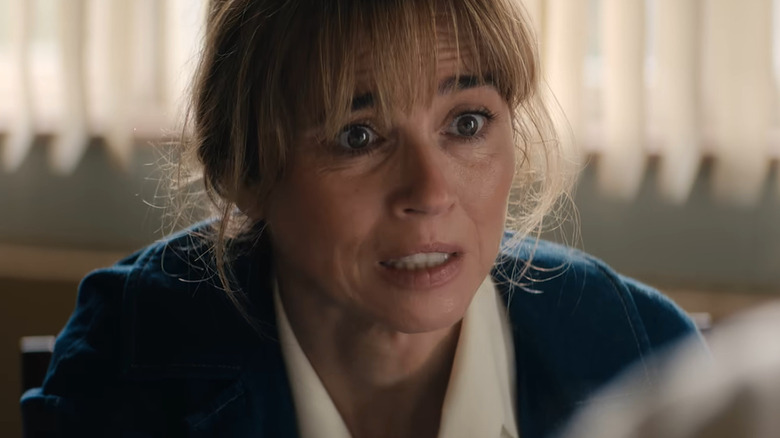 Linda Cardellini as Pam Voorhees sitting by Grace's bedside in the hospital in Crystal Lake