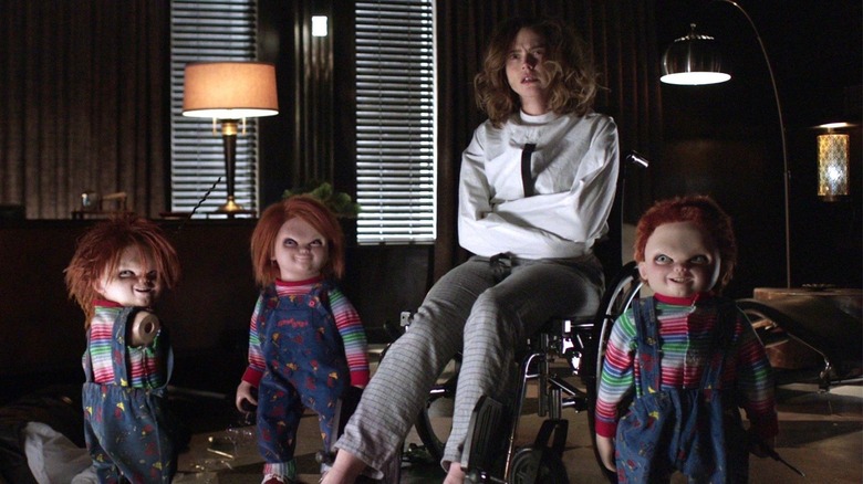 Nica and the Chucky dolls in Cult of Chucky