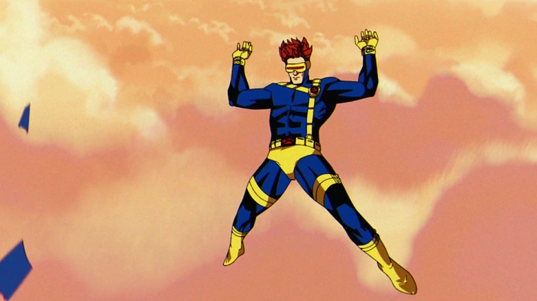 Cyclope tombant dans les airs dans X-Men '97