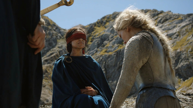 Cynthia Addai-Robinson and Morfydd Clark in The Lord of the Rings: The Rings of Power