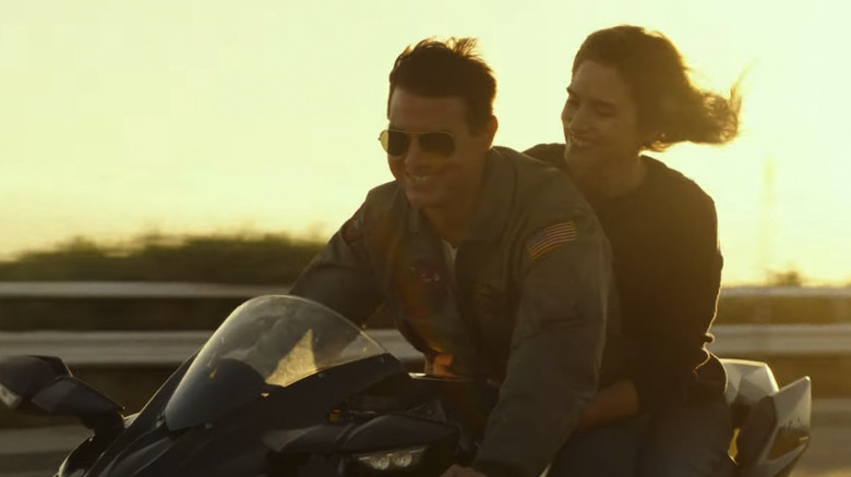 Tom Cruise and Jennifer Connelly in Top Gun Maverick