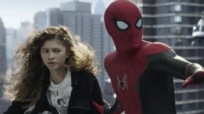 Zendaya and Tom Holland in Spider-Man: No Way Home