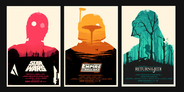 Olly Moss Star Wars trilogy print set