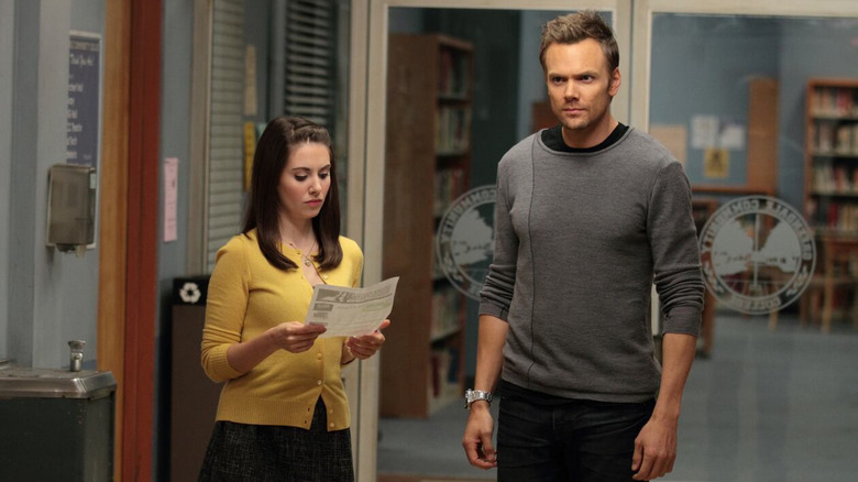 Alison Brie and Joel McHale in Community