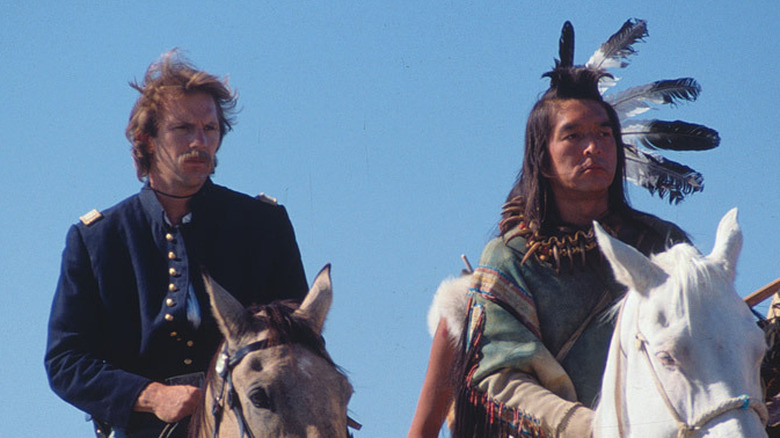 Kevin Costner and Graham Greene in Dances With Wolves