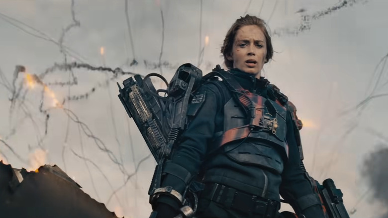 Explosion happening around Emily Blunt