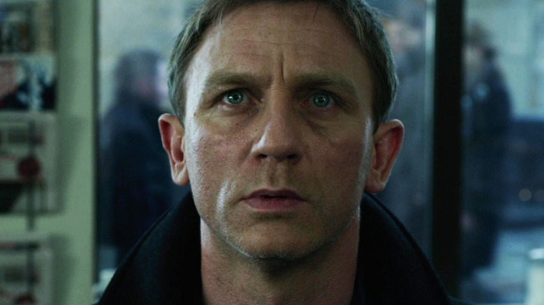 Daniel Craig's Mikael Blomkvist is seen in closeup in The Girl with the Dragon Tattoo