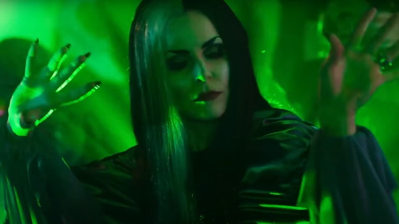 Lily Munster rockin' out