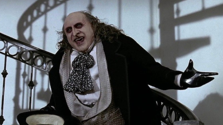 Danny DeVito's Penguin all dressed up to become Gotham's mayor in Batman Returns.