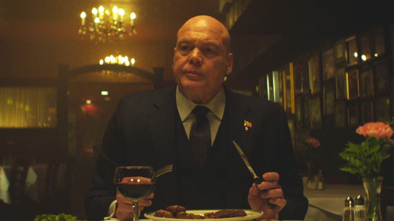 Vincent D'Onofrio's Kingpin having dinner on Daredevil: Born Again