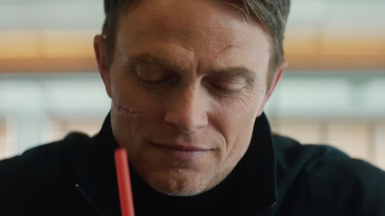 Bullseye (Wilson Bethel) smiling on "Daredevil: Born Again"