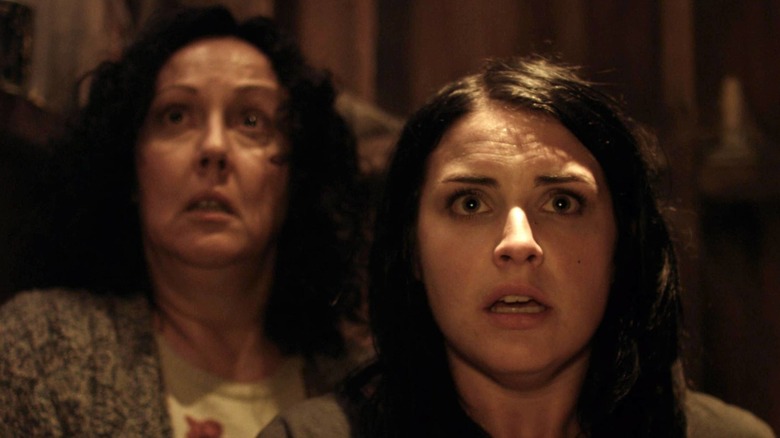 Morgana O'Reilly and Rima Te Wiata in Housebound