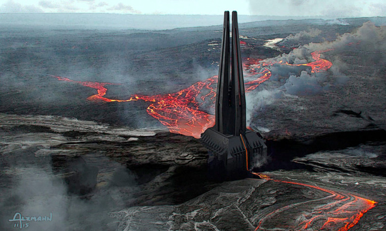 Darth Vader's Castle - Rogue One Concept Art