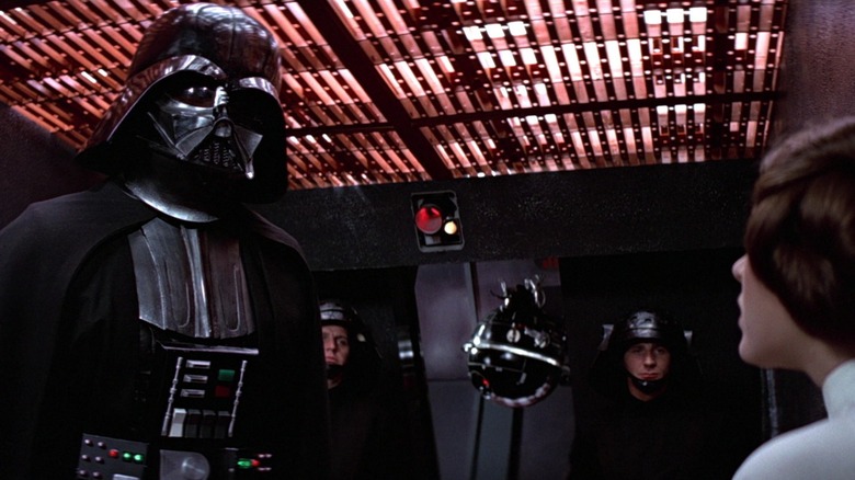 David Prowse as the man under Darth Vader's suit in Star Wars: A New Hope