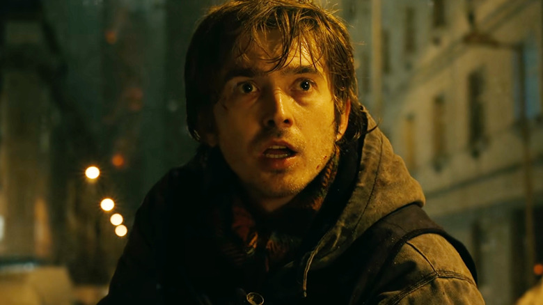 Austin Abrams as Bryan looking alarmed in Resident Evil (2026)