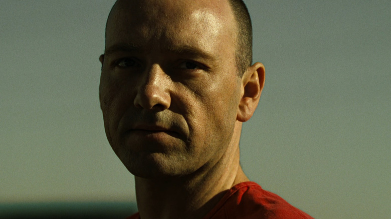 Kevin Spacey as John Doe stares menacingly in Seven