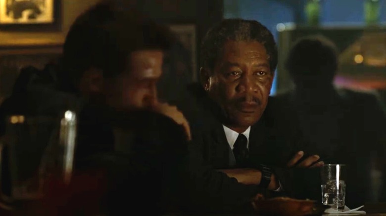 William Somerset sits in a dimly lit pub in Se7en
