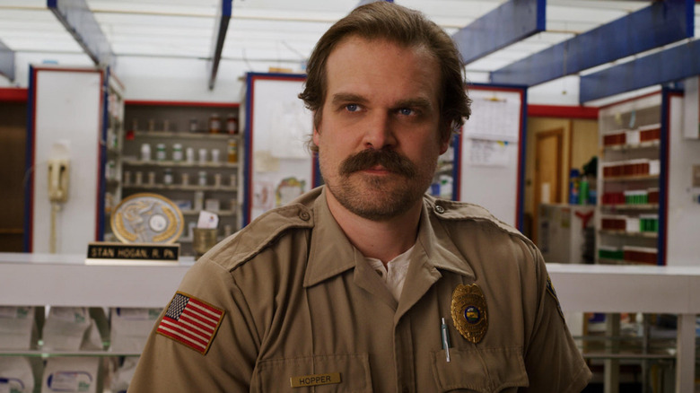 David Harbour as Jim Hopper on Stranger Things