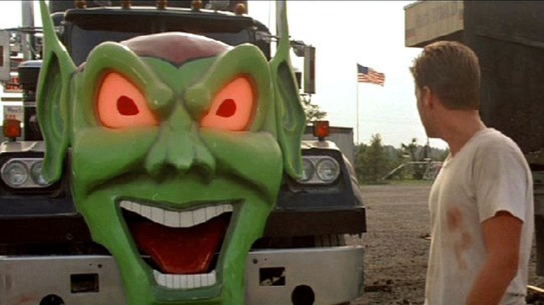 Emilio estevez like Bill looking at the Green Goblin Truck in Overdrive Maximum