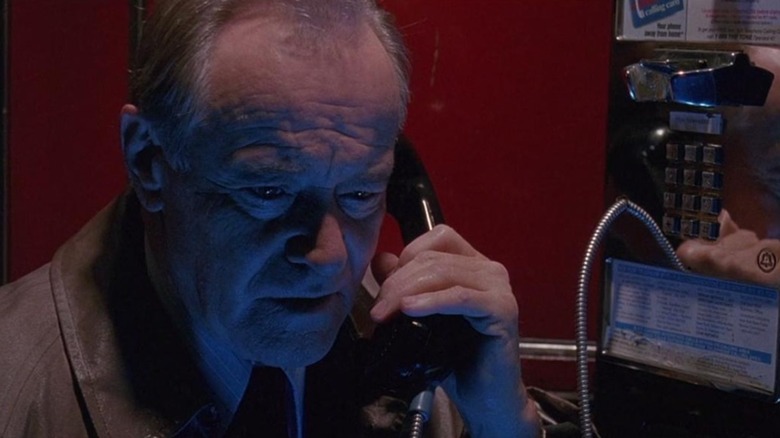 Jack Lemmon as Shelley Levene in phone booth Glengarry Glen Ross