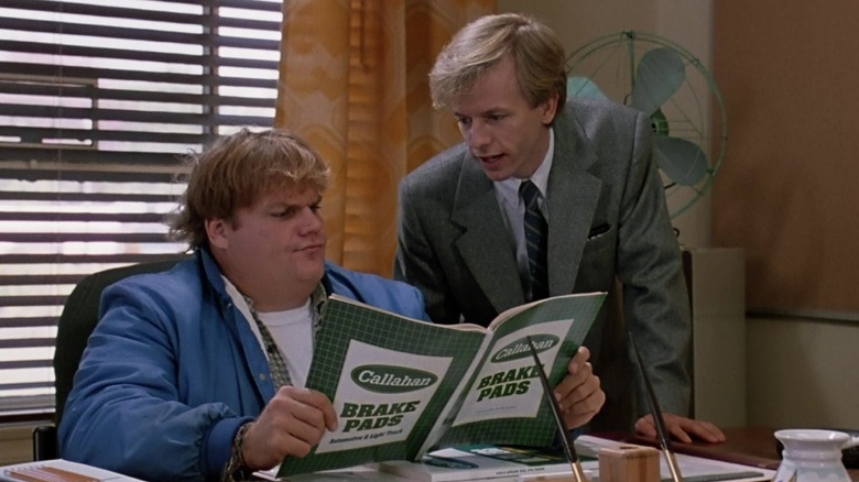 Chris Farley and David Spade in Tommy Boy