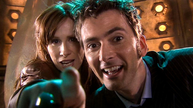 Catherine Tate and David Tennant as Donna Noble and the Tenth Doctor in the "Doctor Who" episode "The Stolen Earth"